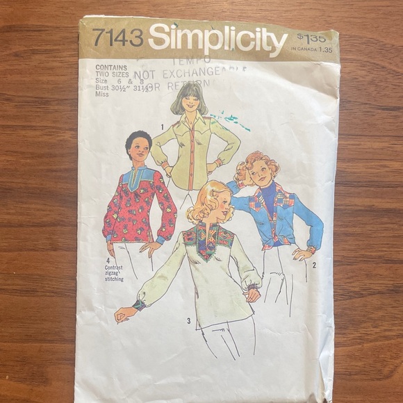 6 XS/S Vintage Sewing Patterns 1960s/70s Lot - Picture 4 of 13
